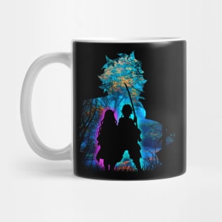 Komado's family forest set Silhouette Mug